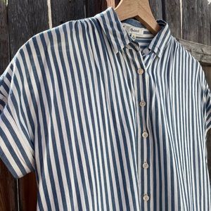 Madewell Striped Shortsleeved Buttondown